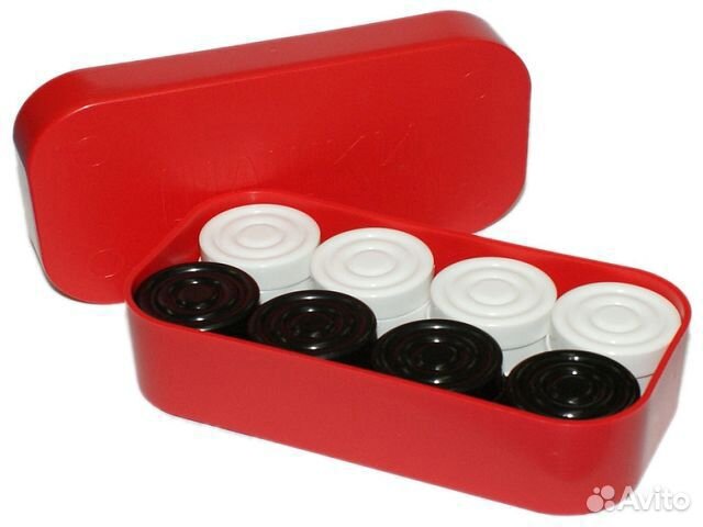 Шашки пластмассовые