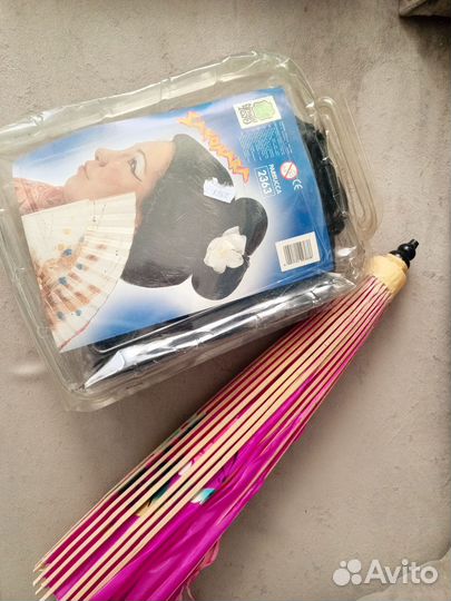 Парик Гейши и зонтик