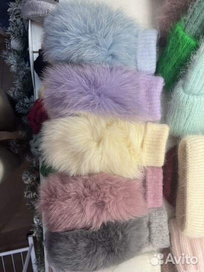 Варежки из ангоры