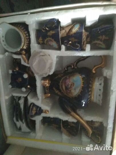 Сервиз Мадонна Винтаж кобальт из 17 предметов