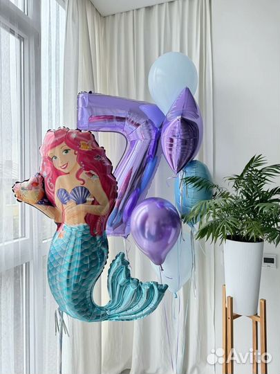Воздушный шар Русалочка доставка круглосуточно