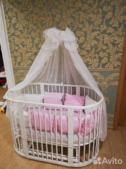 Продам детскую овальную кровать 11 в 1 Gandylyan