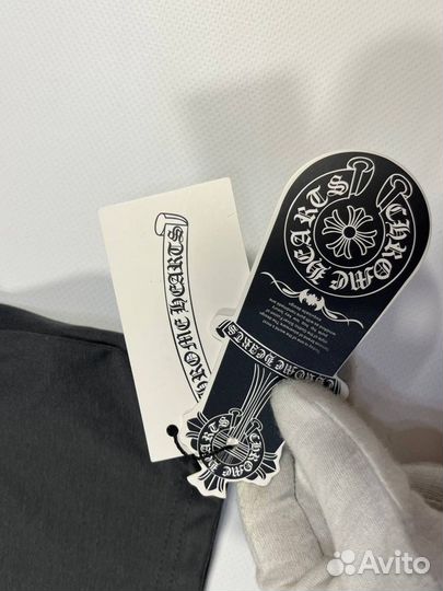 Chrome Hearts Серая футболка с крестами Новая