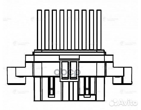 Резистор вентилятора отопителя салона УАЗ 3163