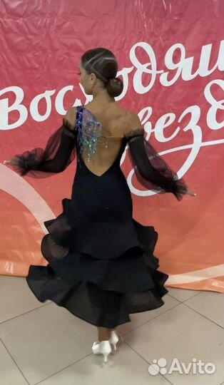 Платье для бальных спортивных танцев, стандарт