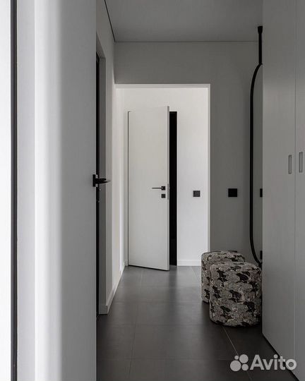 Скрытые межкомнатные двери под покраску