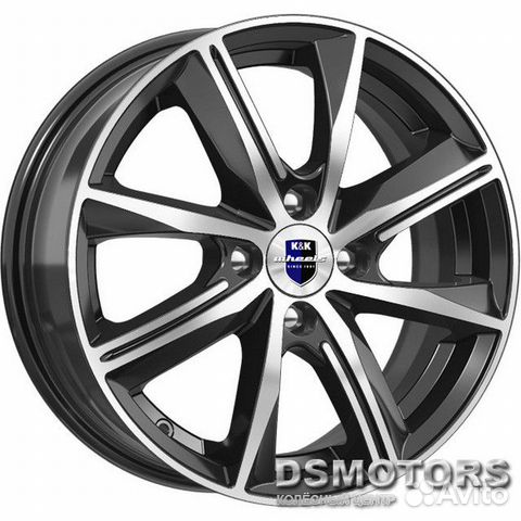 Диски Арнар 7.0/16 5x100 ET46 d57.1 алмаз чёрный