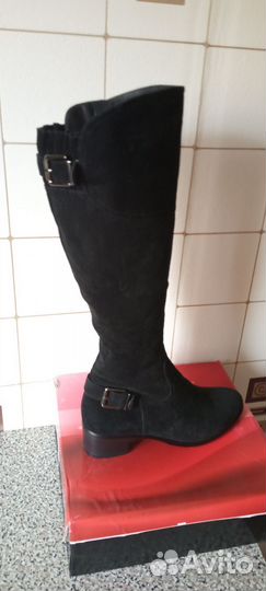 Сапоги зимние нат. замша р. 38