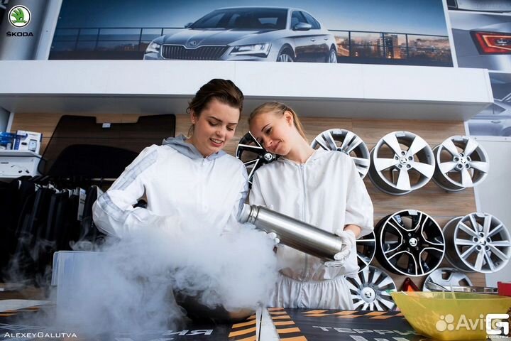 Выездное шоу нитромороженое