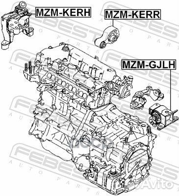 Опора двигателя правая mazda CX-5 KE 2011- MZM