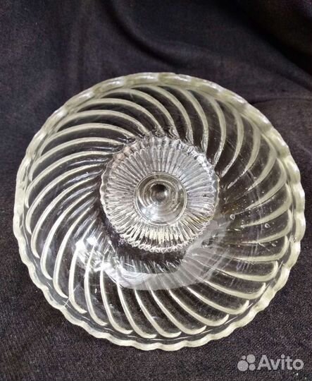 Старинная конфетница.Вазочка.Стекло до1917г.Винтаж