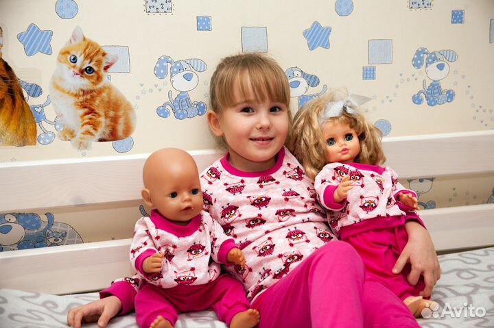 Пижама для куклы и её хозяйки