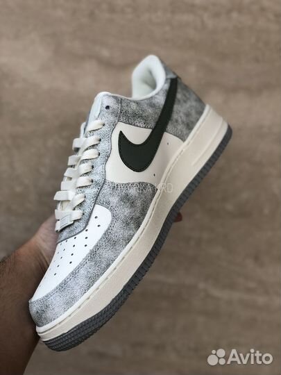 Кроссовки Nike Air Force 1 Beige Army Green