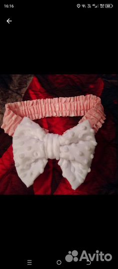 Бант на выписку и уголок