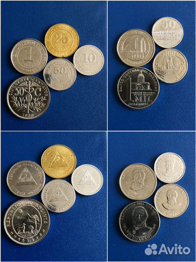 Наборы монет Южной и Центральной Америки