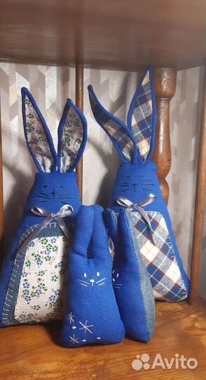 Интерьерная мягкая игрушка для детей заяц