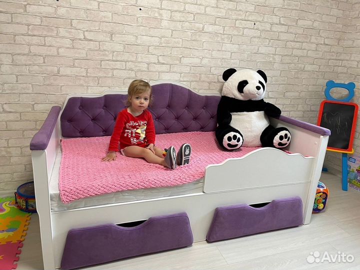 Детская кровать с каретной стяжкой