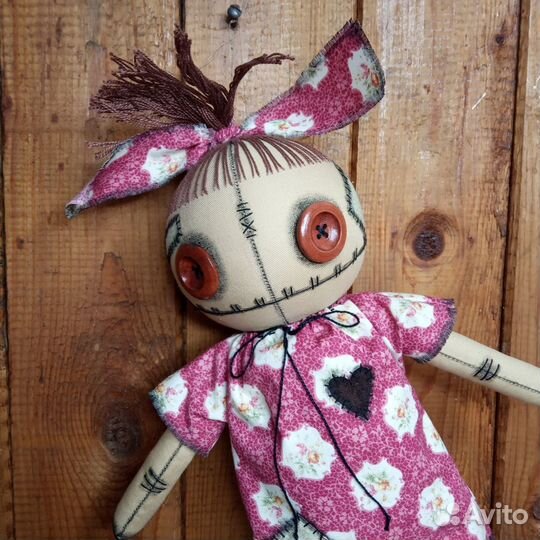 Кукла ручной работы текстильная интерьерная