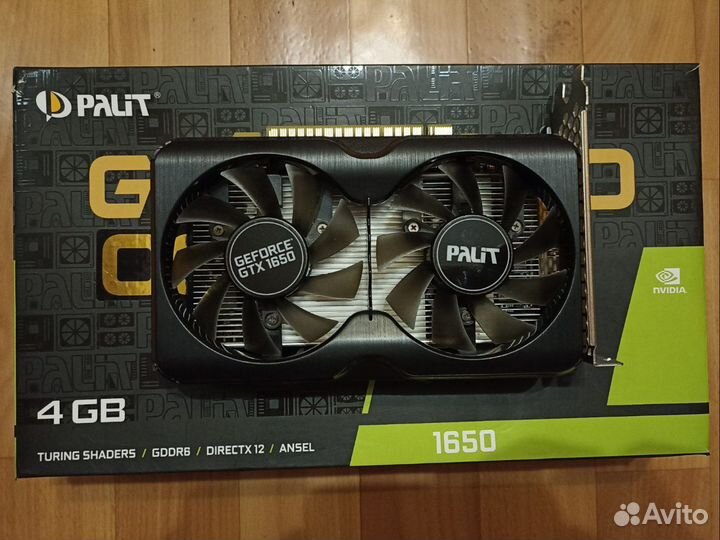 Видеокарта Palit gamingpro GTX 1650 OC 4GB