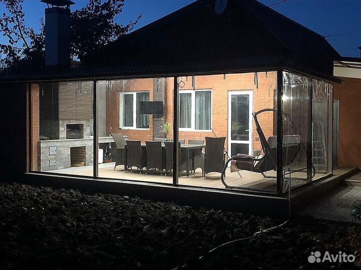 Мягкие окна для беседки