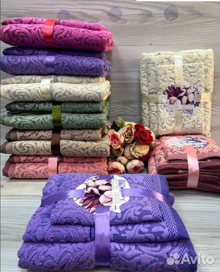 Набор махровых полотенец Новые