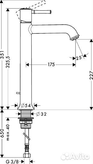 Смеситель Hansgrohe Talis Classic 14116000