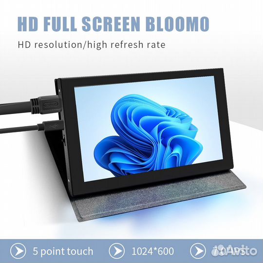 Портативный 7 дюймовый монитор для Raspberry