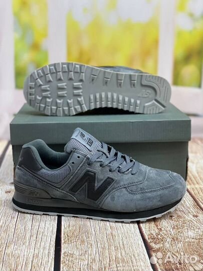 Кроссовки мужские new balance 574 серые 41 46