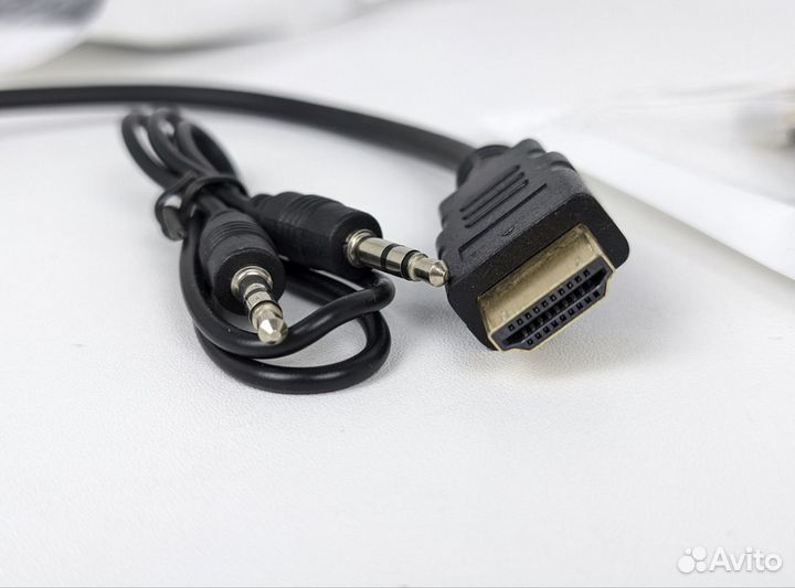 Переходник конвертер hdmi VGA с аудио кабелем