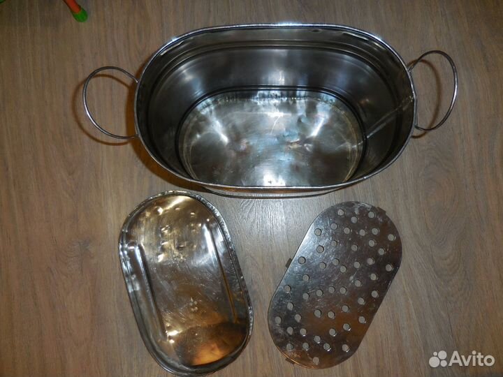 Добротный Бак Нержавейка20л:Крышка,Подставка,Ручки