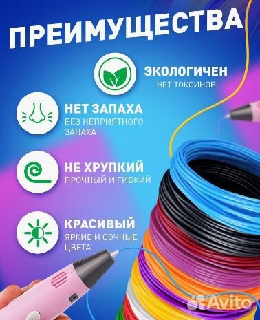 Стержни для 3d ручки новые по 10м