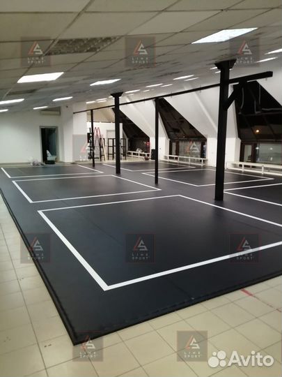 Борцовский ковер 8х8 двухцветный