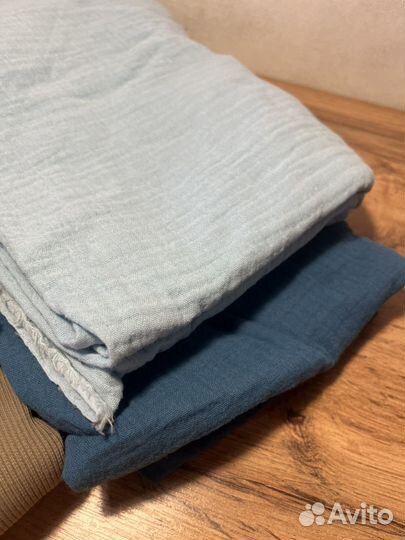 Ткань трикотаж кашкорсе + муслин