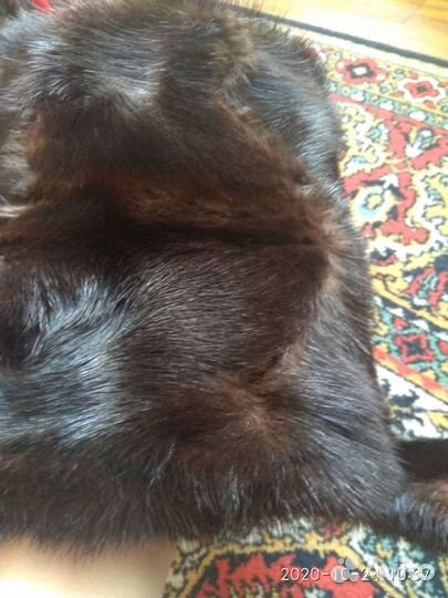 Мужская норковая шапка ушанка