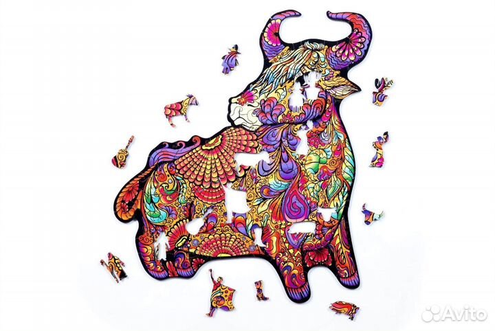 Деревянный пазл Бык (XL/249) (Chapa), деталей 249