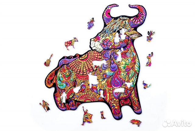 Деревянный пазл Бык (XL/249) (Chapa), деталей 249