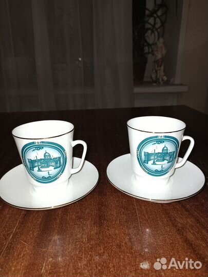 Кофейная пара лфз костяной фарфор