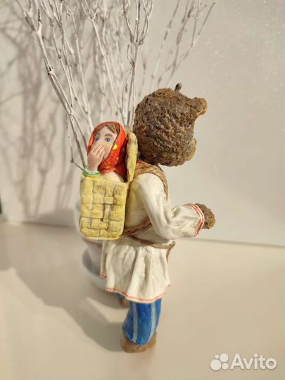 Ватные елочные игрушки