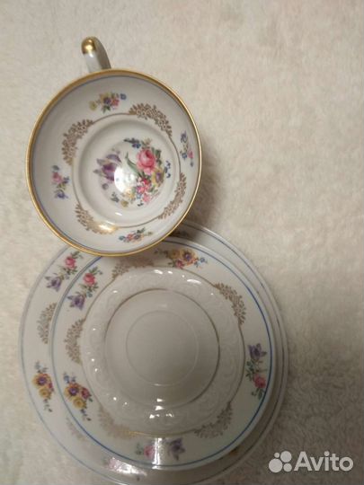 Чайная пара/трио Дулево, Довбыш, Китай и Рига