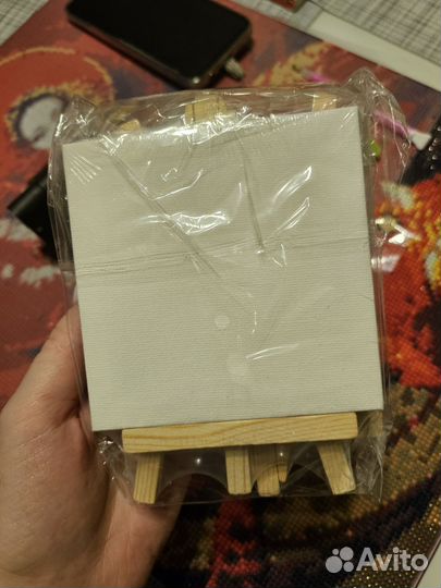 Холст на подрамнике мини с мольбертом