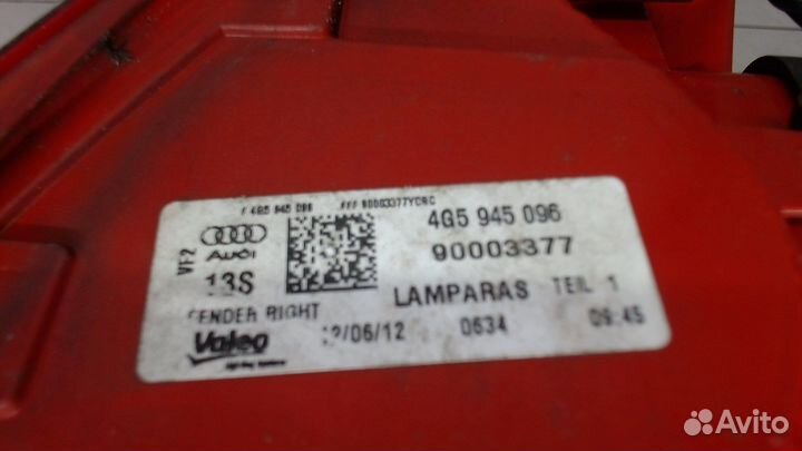 Фонарь (задний) Audi A6 (C7), 2012