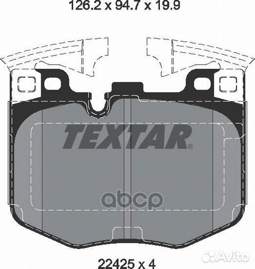 Колодки передние BMW 3(G20) /5(G30) /7(G11/G12) /X3