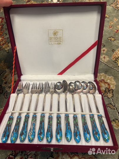 Антикварный серебряный набор silver