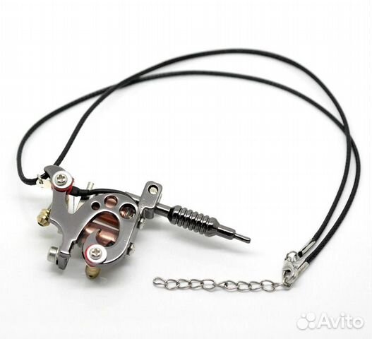 Gunmetal Mini Tattoo Machine 45cm подвеска, кулон