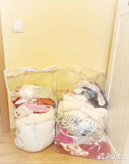 Огромный пакет вещей на девочку от 0 до года