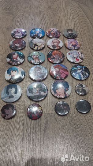 Аниме значки и Genshin im pact