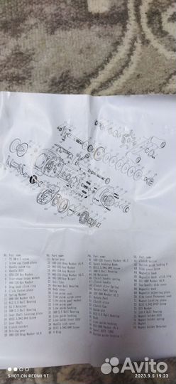 Кастинговый спиннинг с катушкой