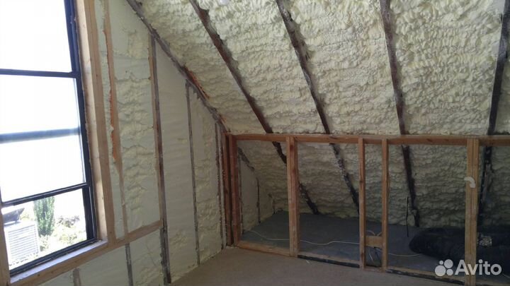 Утепление пенополиуретаном складов/ангаров