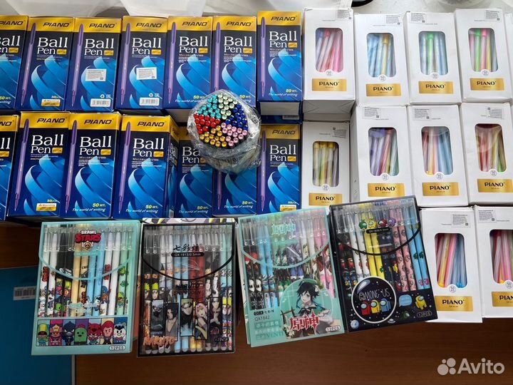 Шариковые и Гелевые ручки, карандаши