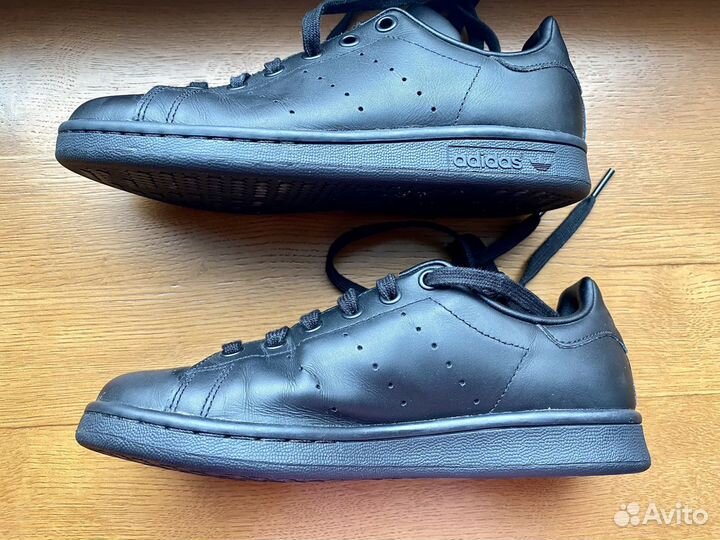 Adidas stan smith triple black 36 размер женские